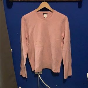Pink j crew sweater